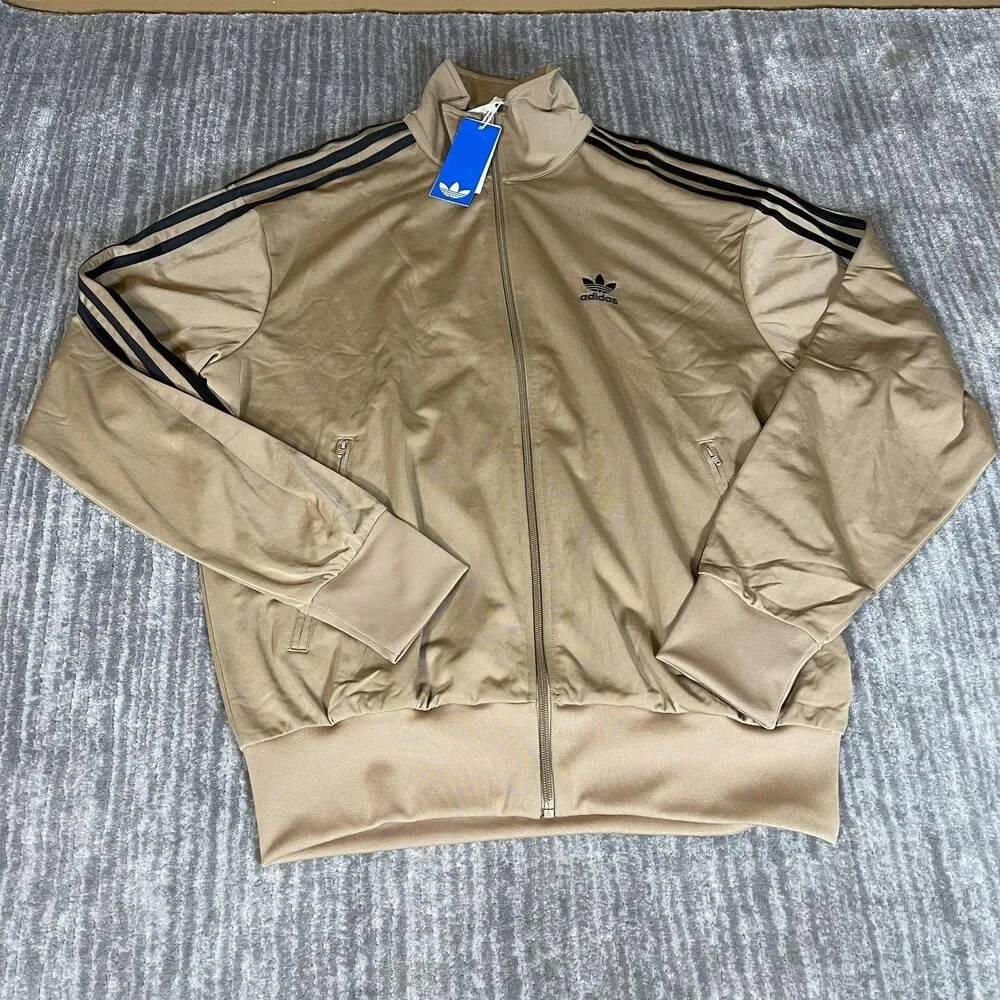 Adidas Originals Firebird Track Suit Mens Medium Beige 3-Stripes JY6366 JY6369